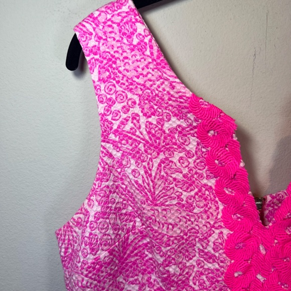 Lilly Pulitzer Target Women's See Ya Later Sheath Mini Dress Pink Sleeveless 14 - Picture 4 of 14